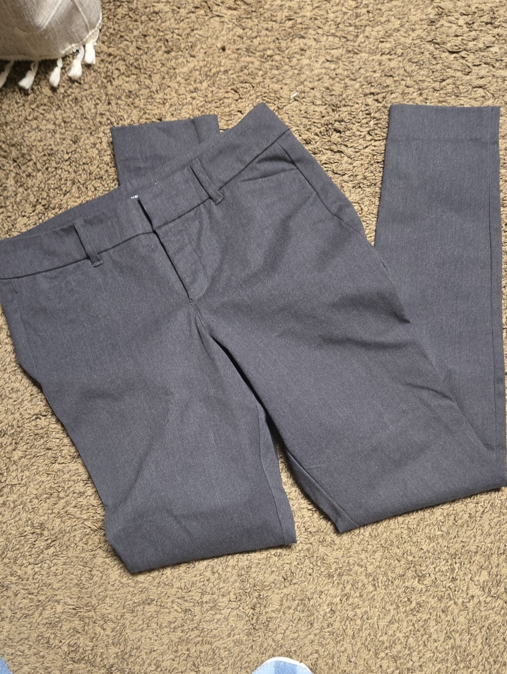 Women's Old navy - Pixie - Charcoal Gray Dress Pants - Classic Flat Front